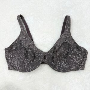 Lilyette Purple Lace Underwire Bra - US Women’s Size 40D